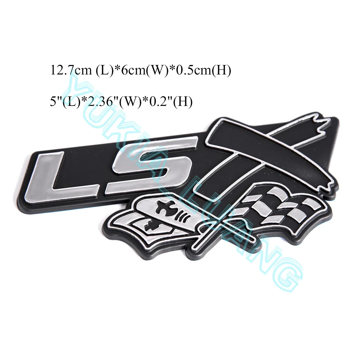 Silver01 LSX эмблема автомобиля ABS значок кузова задний стикер для Chevy Camaro Cadillac Pontia 1 шт - Название цвета: Silver01