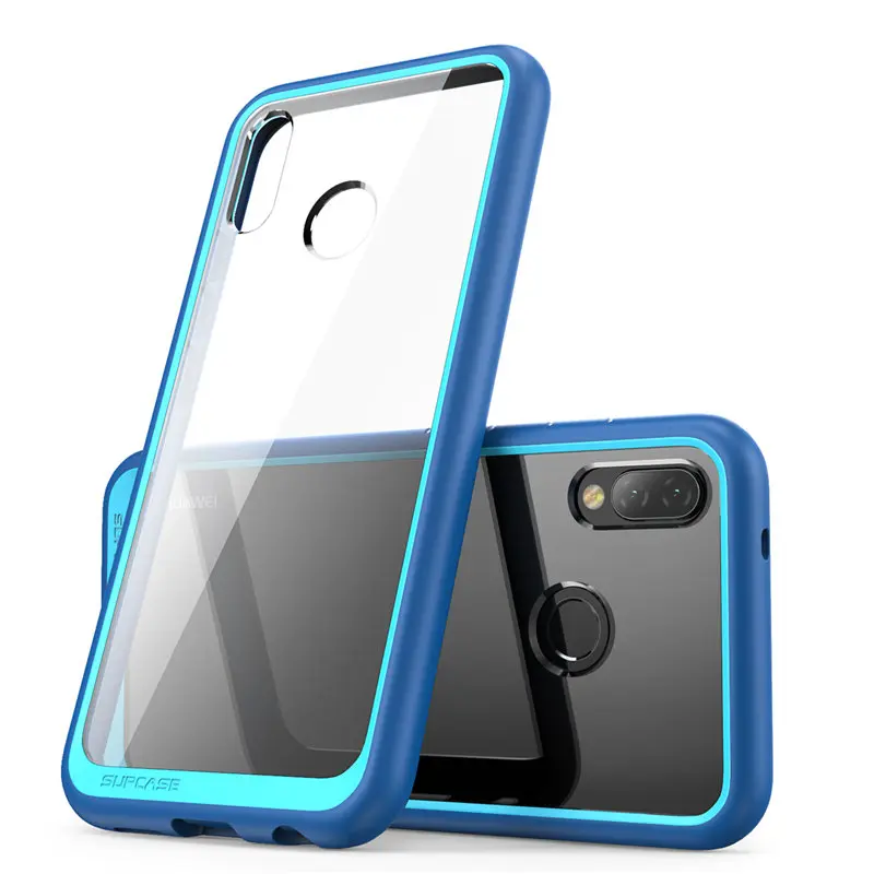 Blue SUPCASE для huawei P20 Lite чехол UB стиль серии антидетонационный Премиум гибридный защитный ТПУ бампер+ PC прозрачная задняя крышка чехол - Цвет: Blue