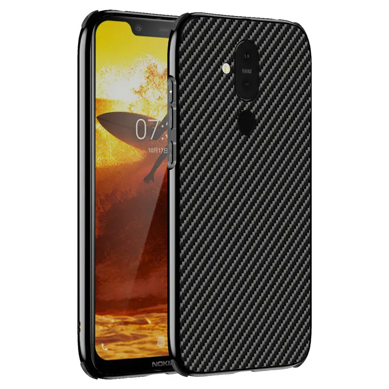 6,18 ''алюминиевый бампер чехол для Nokia 8,1 чехол Роскошный карбоновый ПК металлический задний корпус для Coque Nokia8.1 чехол Nokia X7 чехол s
