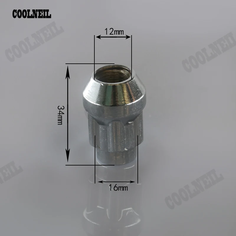 Аксессуары jdm стопорные гайки для колес M12X1.5 4 шт. замка + 1 ключ Toyata Honda KIA BYD |