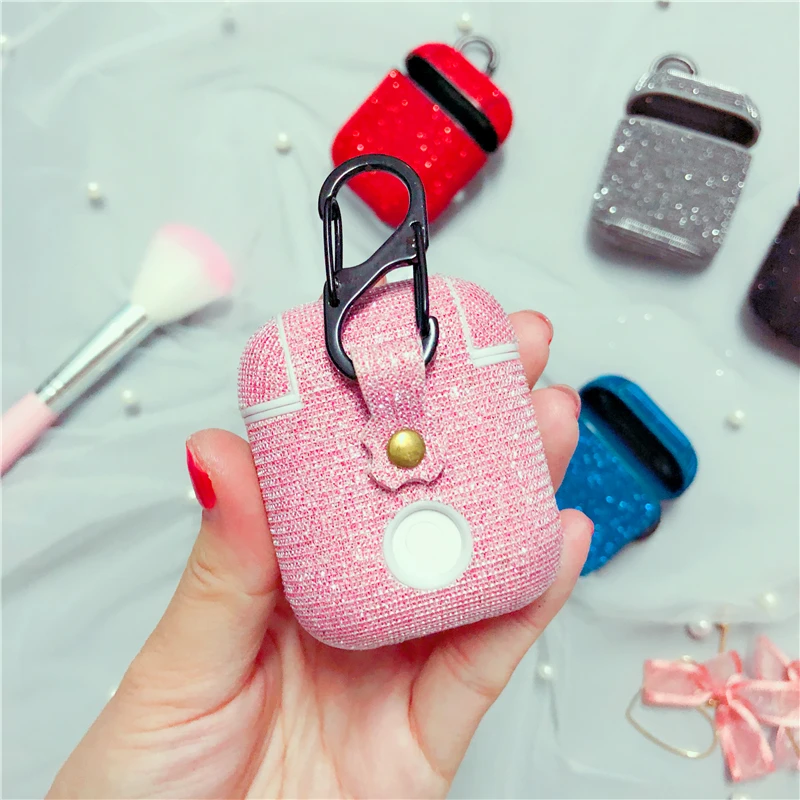 Популярный блестящий чехол AirPods для Apple AirPods 1/2, красивая Bluetooth гарнитура, коробка, беспроводные наушники, чехол для зарядки