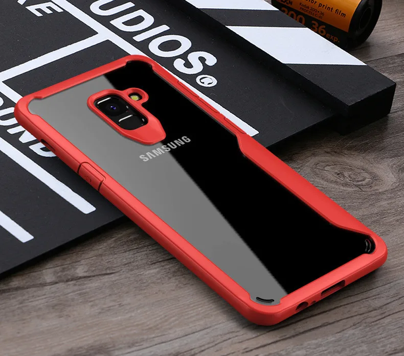 Red Роскошный мягкий силиконовый бампер чехол для samsung Galaxy S10E S8 S9 S10 плюс противоударный чехол для Note 8 9 A6 A7 A8 J4 J6 Капа - Цвет: Red