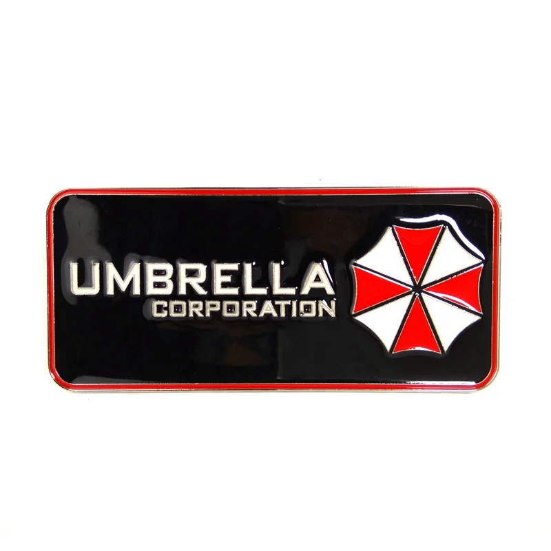Кино Обитель зла корпорации Umbrella логотип из металла пряжка на ремешке мужские