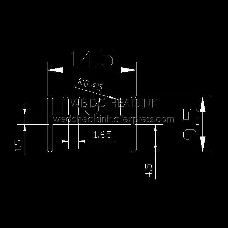 Мы делаем радиаторы 20 шт. 40x14 5x9 5 мм алюминиевый радиатор TO-220 TO220 с винтовым