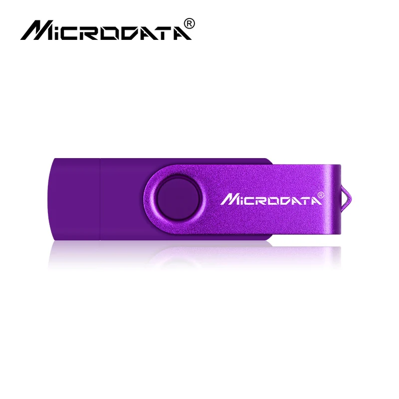 Фиолетовый Вихрь usb флэш-диск 4g 8 gb 16 gb металлический стержень drive 32 gb 2,0 памяти флешки 64 gb 128 gb OTG 2-в-1 ноутбук телефона Android - Цвет: Фиолетовый