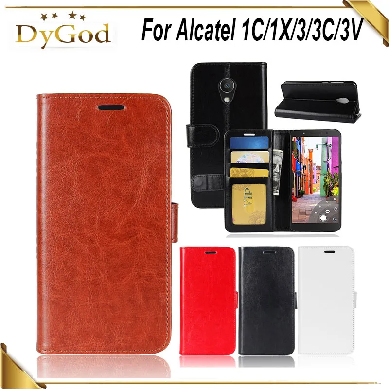 Чехол DyGod для Alcatel 1C 1X 3 3C 3V verso cameox 5044R роскошный чехол из искусственной кожи
