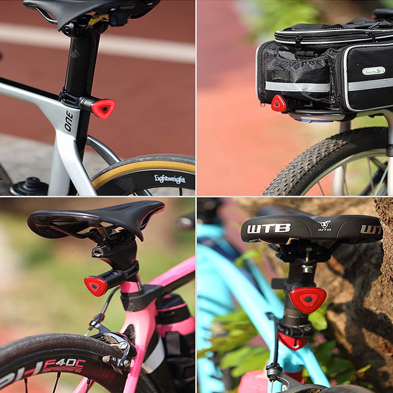 AGEKUSL MTB для велосипедов мотоциклов велосипедный Интеллектуальный задний фонарь