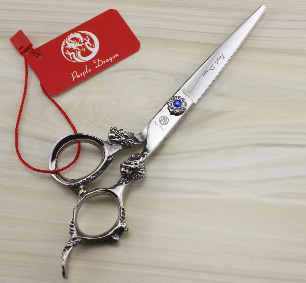 6 в. Профессиональный волосы ручка дракон комплект Прямые и филировочные ножницы