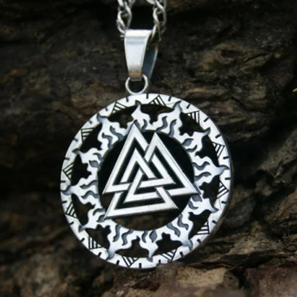 Lanseish10 шт Valknut подвеска с символикой викингов колье кулоном в стиле скандинавский