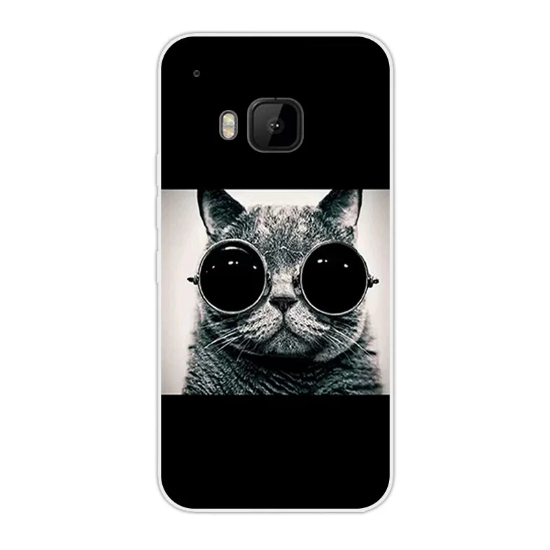 Протектор чехол для HTC One M9 Coque 5." DIF Cat Дизайн силиконовый чехол для Fundas HTC One M9 крышка кремния Вернуться Телефонные чехлы