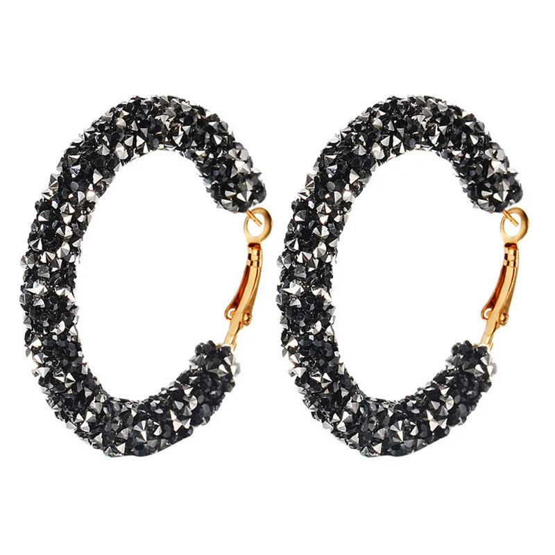 Большие круглые серьги кольца модные ювелирные изделия Преувеличенные золотые