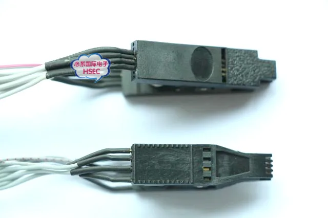 Более широкая Золотая игла SOIC8 SOP8 IC тестовый зажим К dip8 flash Clip для BIOS 93/25/24 TL866ii plus