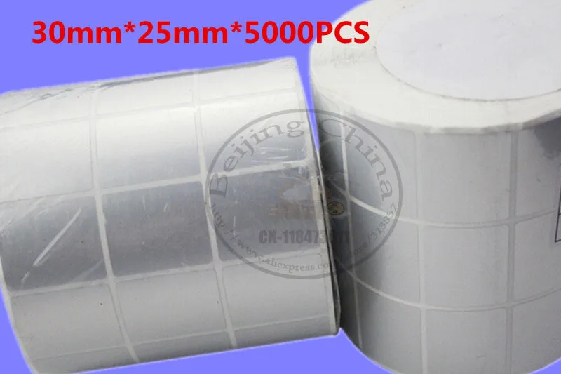 Термотрансферные этикетки принтеры ручной работы стикеры 30*25 мм * 5000 шт.