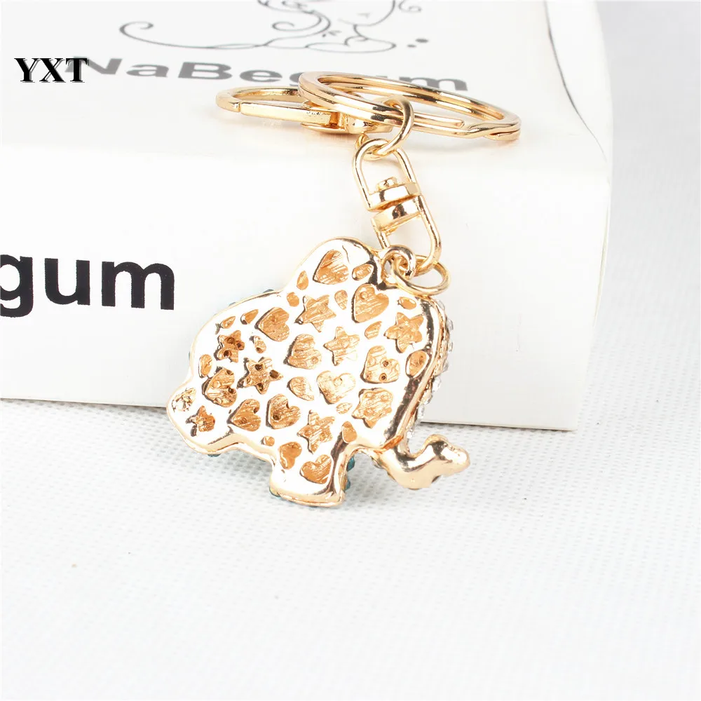 Новое поступление Очаровательная подвеска в виде слона с синим кристаллом