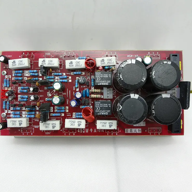 2SA1943 2SC5200 мощность трубки 450 Вт стерео 2,0 HIFI чистый после класса плата сценического усилителя