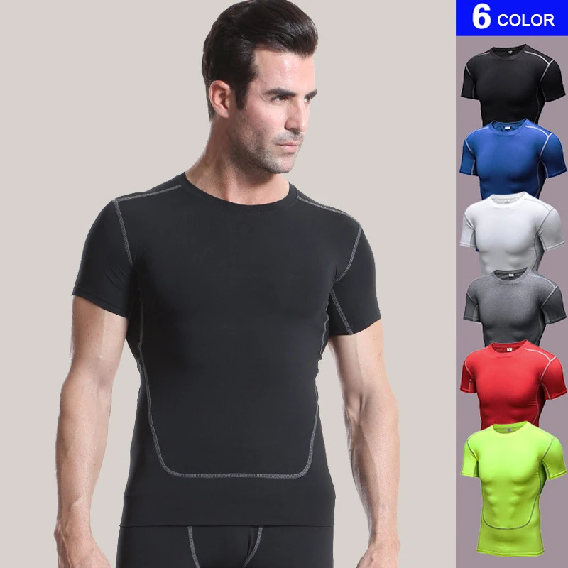 Copiro быстрое высыхание Фитнес одежда Беговая футболка спорт на открытом воздухе