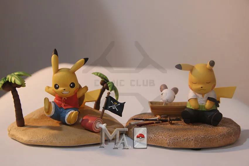 Comic Club 11 см poket monster pikachu cos Roronoa Зоро gk смола фигурка игрушка для коллекции