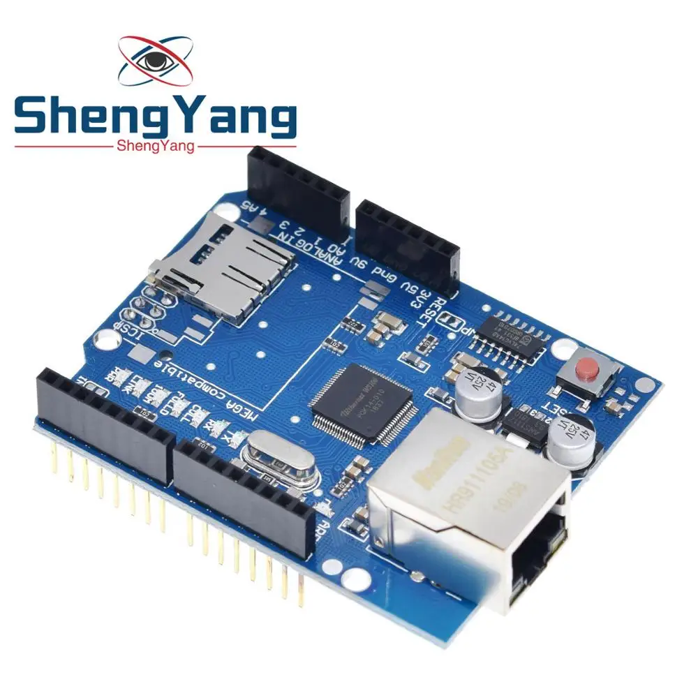 ShengYang 1 шт. экран Ethernet W5100 R3 UNO Mega 2560 1280 328 UNR макетная плата|Интегральные схемы| |