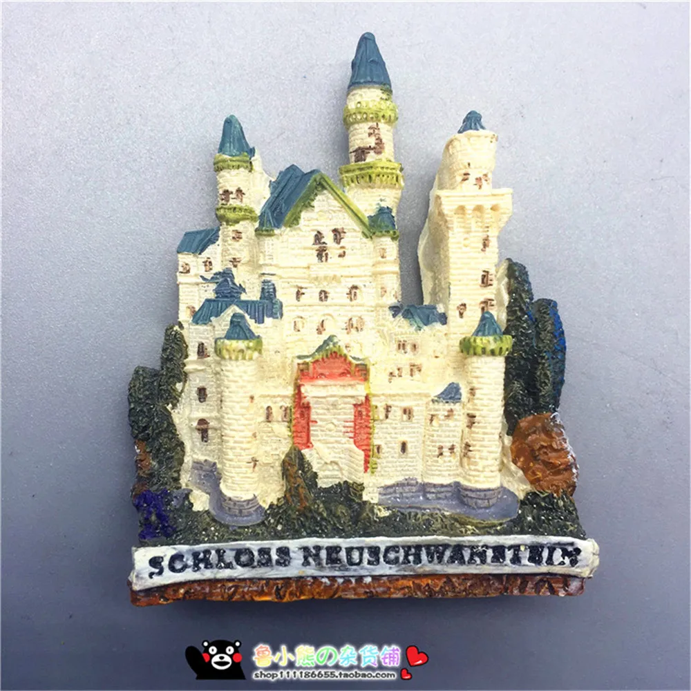 Новый Лебедь Каменный Замок немецкий туристический сувенир 3D Резина ручной