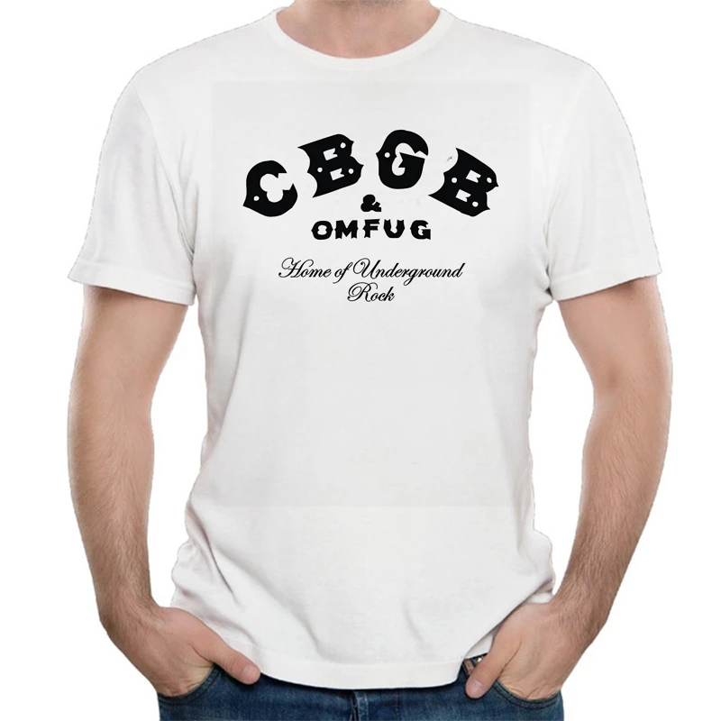 В стиле панк CBGB футболка OMFUG дом подземных горных футболки хлопок короткий рукав