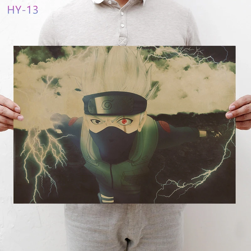 Постер Naruto Винтаж Классический Аниме Мультфильм крафт-бумага плакат живопись настенные наклейки домашние декоративные
