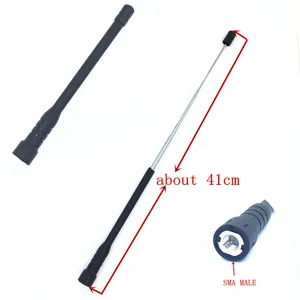 Honghuismart телескоп с высоким коэффициентом усиления антенна SMA штекер UHF VHF UV двухдиапазонный 144430 МГц для yaesu tonfa linton рация