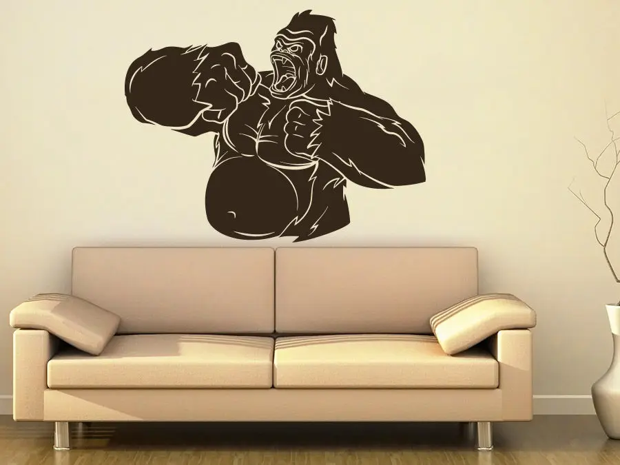 Chimpanzee настенные наклейки животных обезьяна Виниловая Наклейка Декор для детской