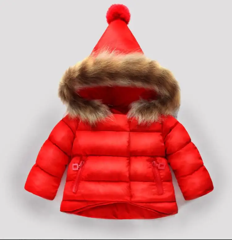 6 цветов Детская зимняя куртка Детский зимний комбинезон для маленьких девочек