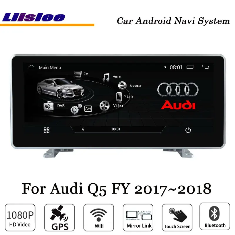 machine Liislee 10,25 дюймов Автомобильный Android мультимедиа для Audi Q5 FY~ антибликовый синий светильник Стерео gps Navi карта навигационная система - Цвет: machine