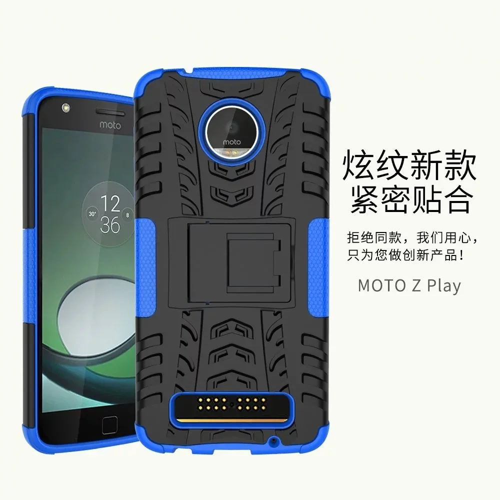 Для Motorola Moto Z play XT1635 Чехлы жесткий чехол сверхмощный Броня гибридный прочный
