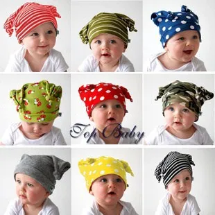 Child hat pocket long ears style cotton child cartoon horn tieclasps baby | Детская одежда и обувь