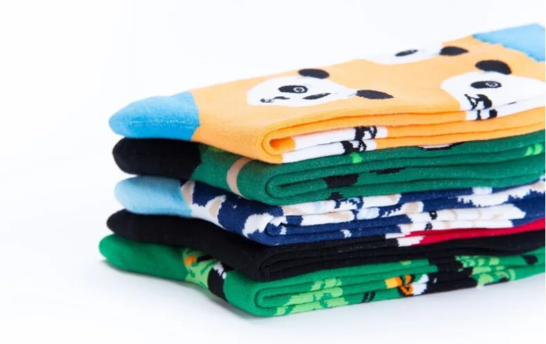 Crew Cool Cat Panda Bamboo Animal Premium мужские и женские зимние теплые носки счастливые короткие мужские хлопковые популярные женские AA104