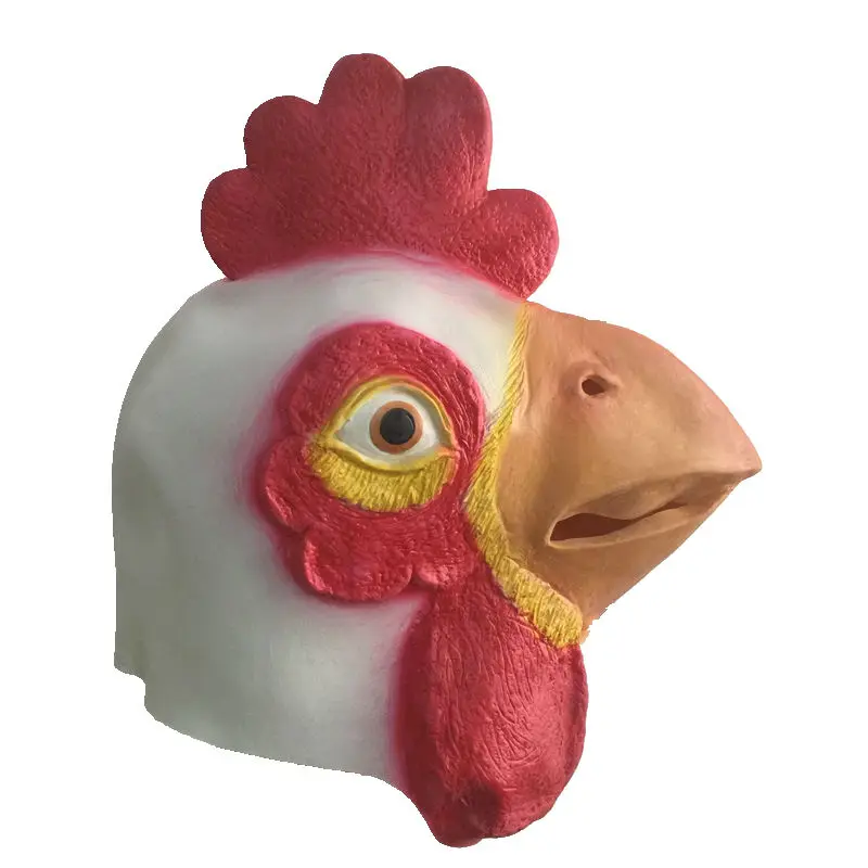 Маска из латекса с головой курицы для Хэллоуина маскарадные костюмы реквизит