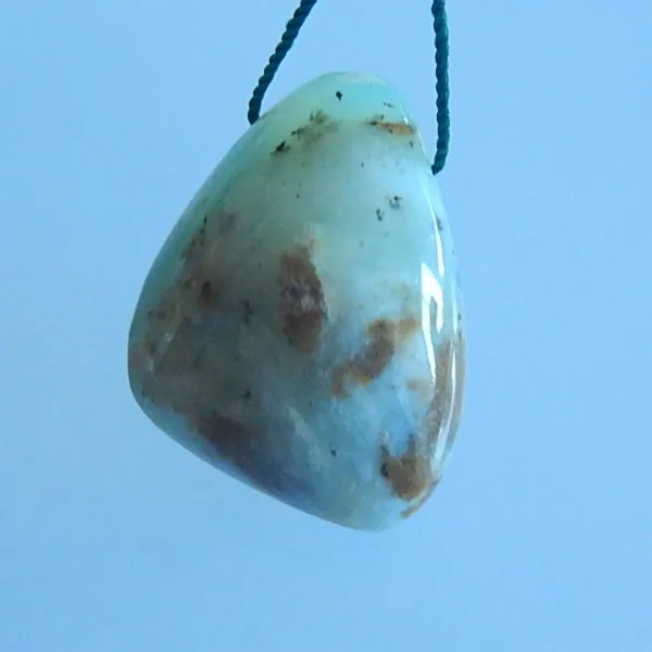 

Fashion,Blue opal,Gemstone pendant bead,29x23x15mm,10.01g