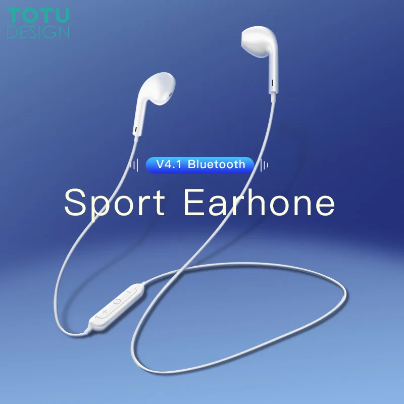 TOTU беспроводные Bluetooth наушники спортивные гарнитура стерео Super Bass Шейная повязка
