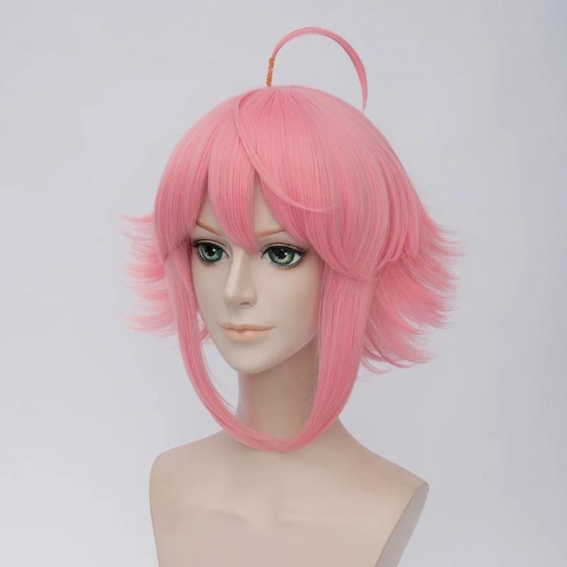 Game Happy Elements Ensemble Stars! Touri Himemiya Tori Short Full lace Cosplay Wig Costume Heat Resistant + Cap +Track Number |