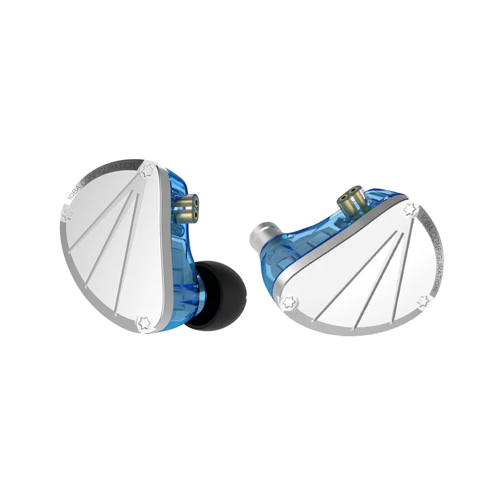 Проводные наушники с шумоподавлением HIFI Kbear Kb10 гарнитура в ухо со съемным 2PIN