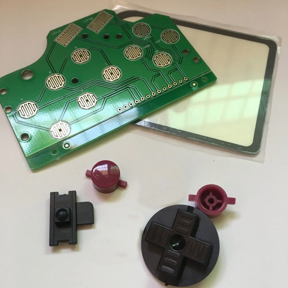 Ganer 2 комплекта для Nintendo Game Boy DMG 6 кнопочный PCB контроллер плата стеклянный экран