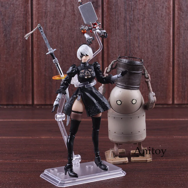 NieR Automata 2B Йорга № 2 Тип B& машина Lifeform ПВХ Фигурки Коллекционная модель игрушки