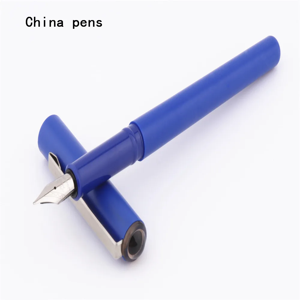 Blue Роскошные качественные новые Jinhao 994 школьные офисные канцелярские принадлежности Тонкое Перо круглый корпус перьевая ручка новая детская тренировочная чернильная ручка - Цвет: Blue