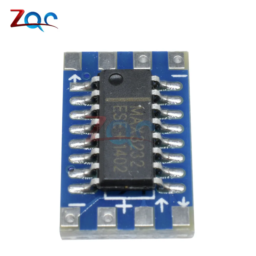 10 шт. MAX3232 Серийный порт мини RS232 к TTL конвертер Модуль платы 115200bps 3В 5В MAX3232CSE Elcetrical