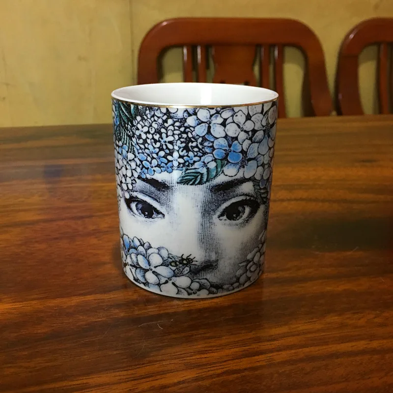 DIY подсвечник, декоративная Кисть для макияжа, кувшин, красота, человеческое лицо, коробка для туалетной щетки, ювелирные изделия, настольные украшения, ремесла - Цвет: 9
