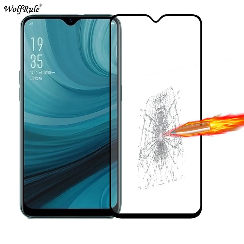 Защитная пленка для ЖК экрана Oppo A7 полное клеевое стекло 2.5D покрытие закаленное A