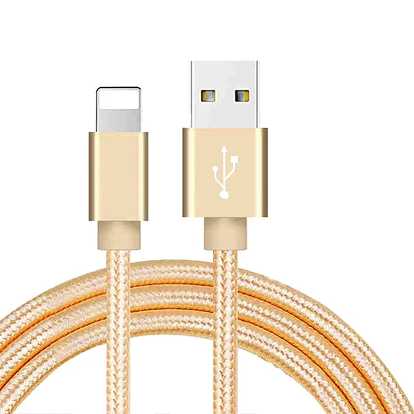 Gold NOHON USB кабель для передачи данных для iPhone 5S 6s 5 6 7 8 Plus Xs Max XR X 10 iPad планшет нейлоновая оплетка Быстрая зарядка зарядное устройство световые кабели - Цвет: Gold