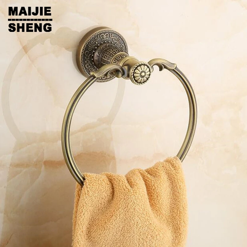 Аксессуары кольцо для полотенец держатель крепление из твердой латуни полностью