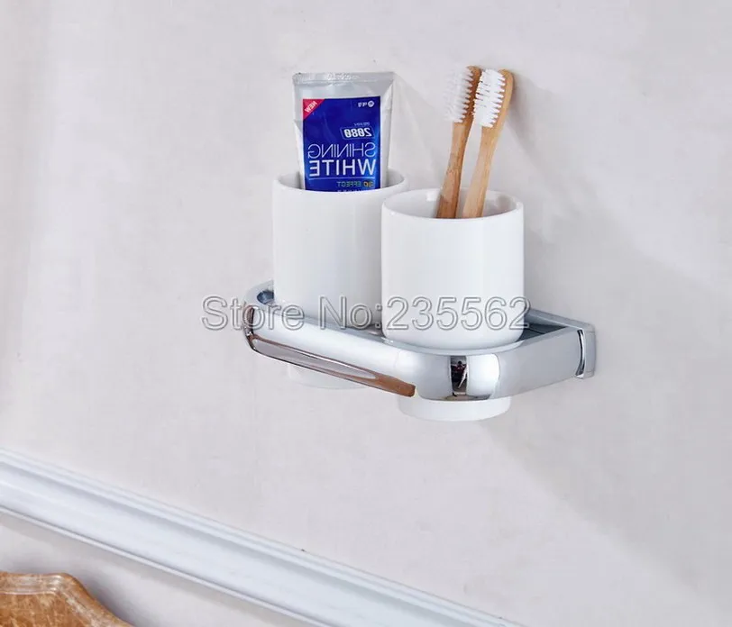Хромированные латунные аксессуары для ванной комнаты настенные держатели