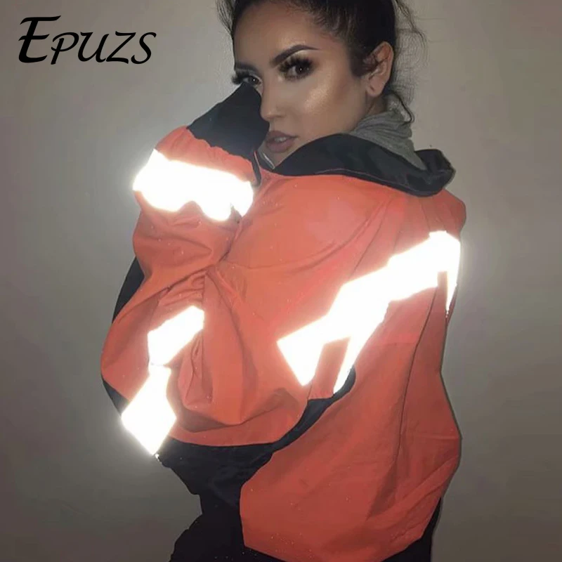 Женская Светоотражающая куртка весенняя 2019|Женские куртки| |