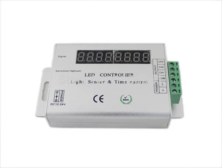 12-24v Intelligent Light sensor and time programmable led controller for single color strip | Освещение