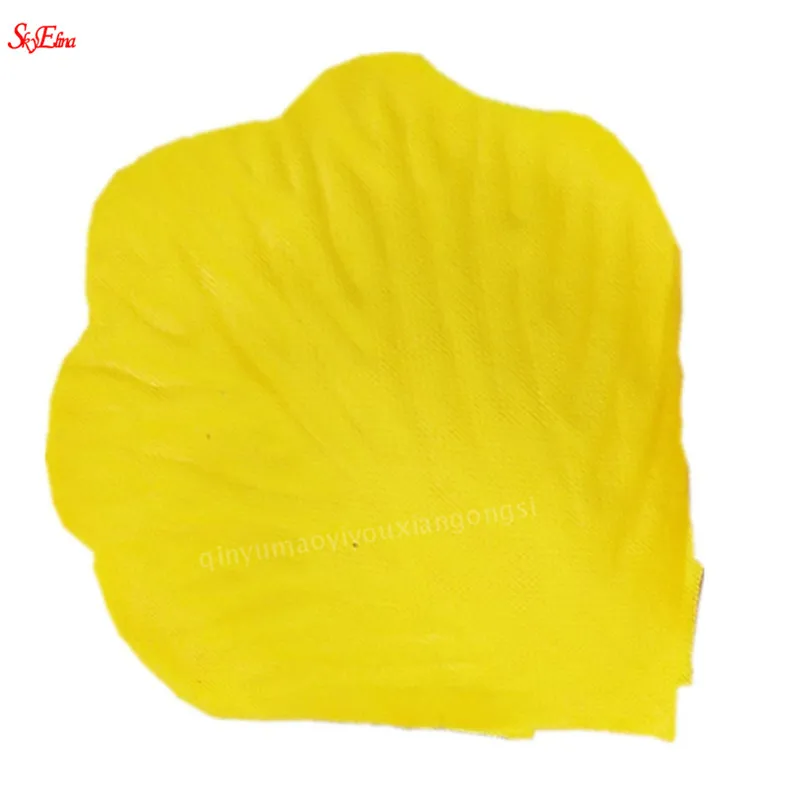 yellow 500 шт. реалистичные искусственный шелк лепестки красной розы аксессуары для Свадебная вечеринка 7Z - Цвет: yellow