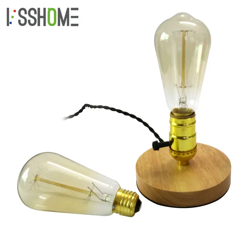 [Vsshome] edison Лампы накаливания 40 Вт Винтаж Ретро лампа AC110V/220 В E27 База Освещение в помещении ST64